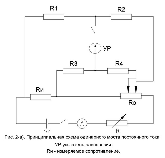 Схема измерения сопротивления